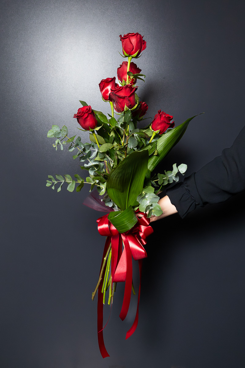 Fascio 7 Rose Rosse