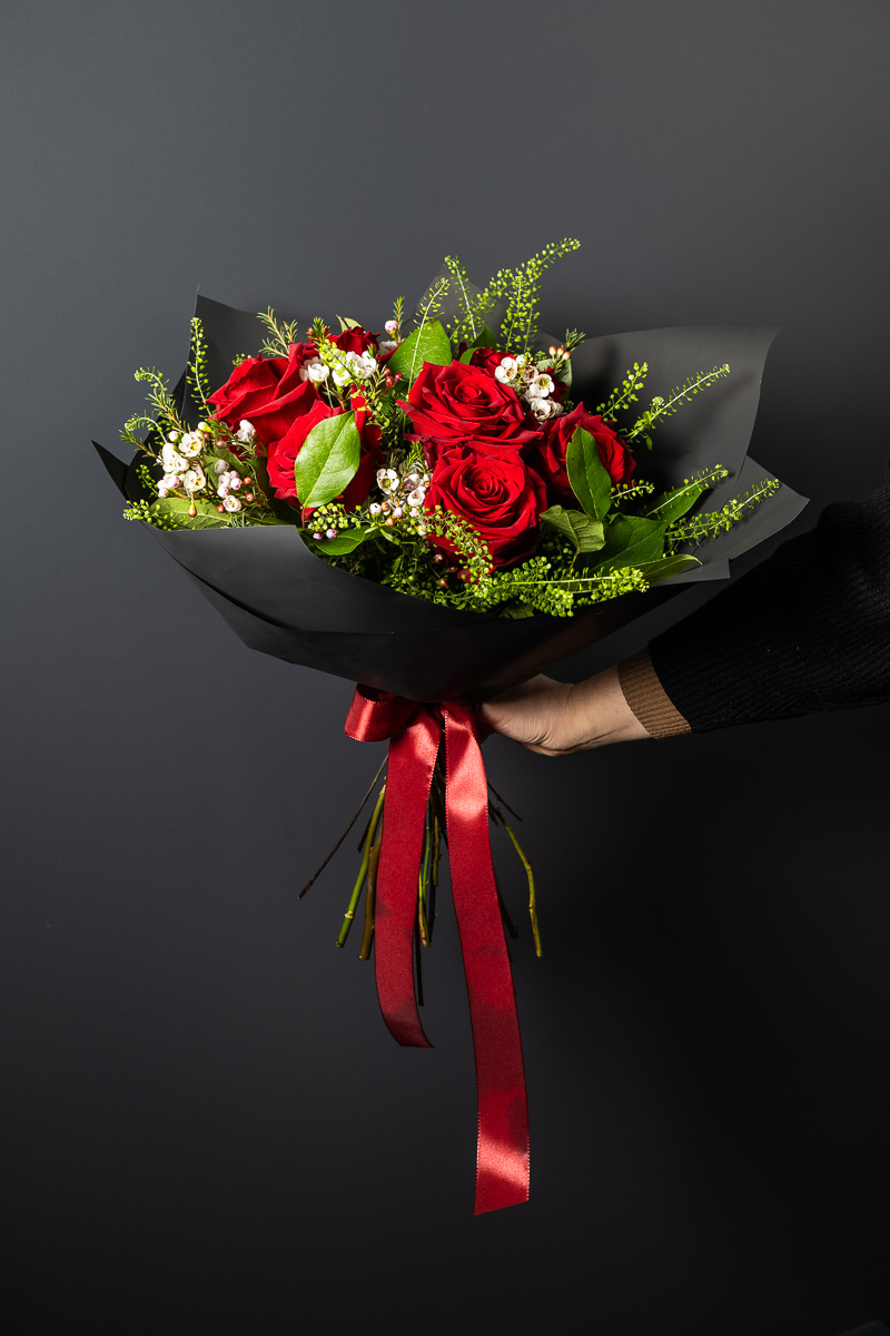 Bouquet Black Elegant 7 rose