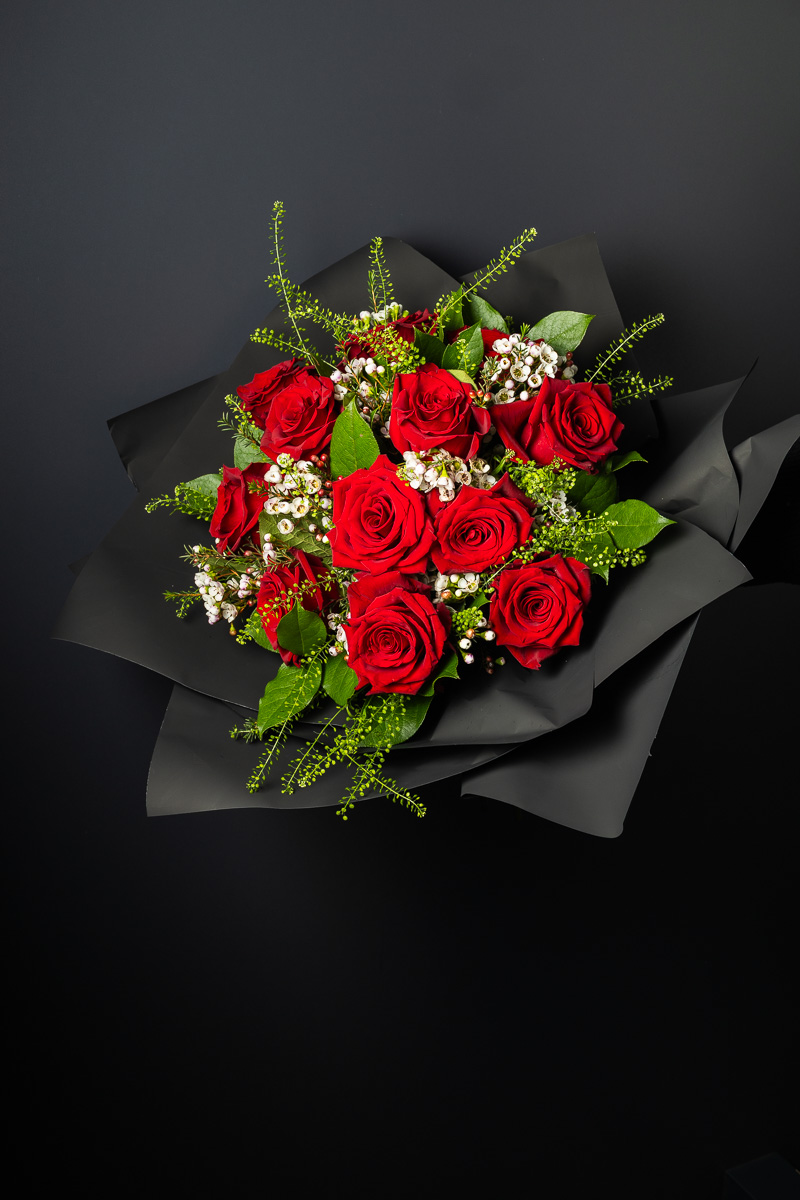 Bouquet Black Elegant 12 Rose