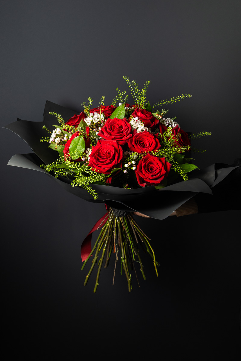 Bouquet Black Elegant 9 Rose